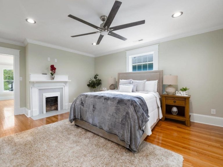 Ceiling Fan With Chain In Living Room