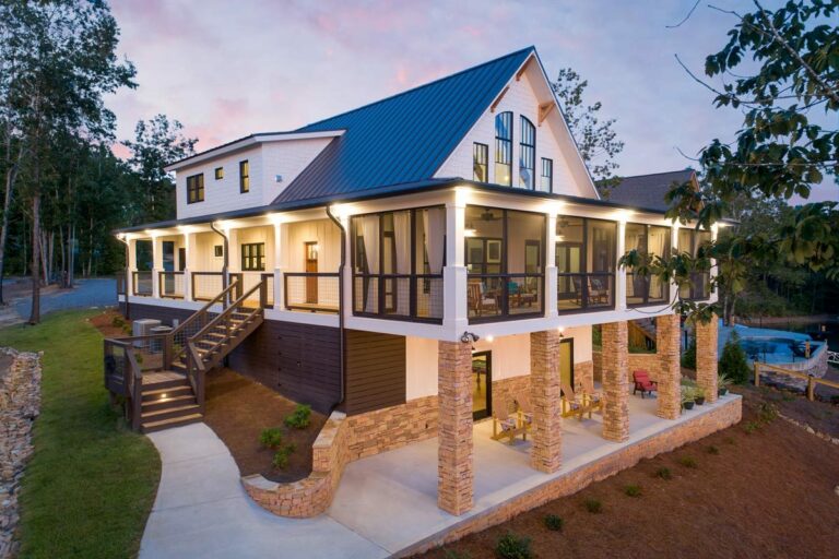 Exclusive 4-Bedroom 2-Story Vacation Home with 3-Sided Wraparound Porch (Floor Plan)