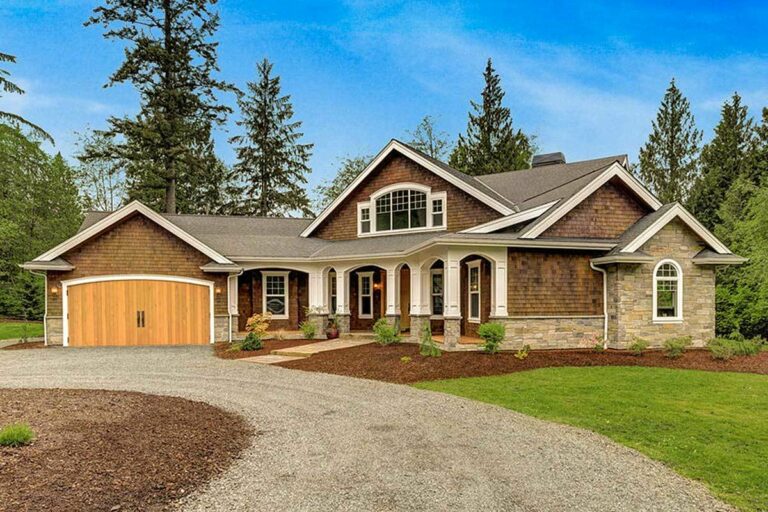 Double-Story 4-Bedroom Craftsman Style Home With Potential Extra 184 sq ft Space (Floor Plan)