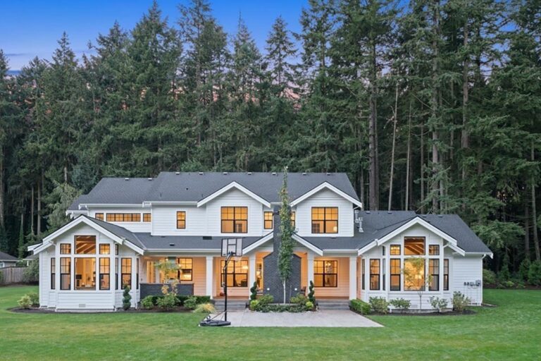 5-Bedroom 2-Story New American Style Home With Angled 4-Car Garage (Floor Plan)
