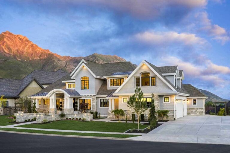 6-Bedroom Two-Story Craftsman House with Optional Sports Court (Floor Plan)