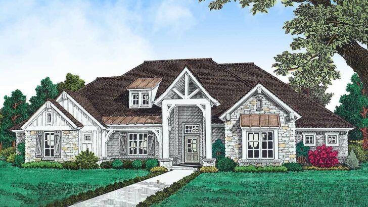 3-Bedroom One-Story Hill Country House with Secret Safe Room (Floor Plan)