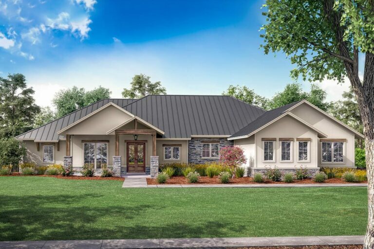 3-Bedroom 1-Story Hill Country Haven with Open Floor Plan and Cozy Game Room (Floor Plan)