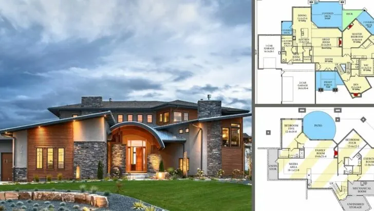 5-Bedroom 2-Story Contemporary Home With Spacious Lower Level and Outdoor Patio (Floor Plan)