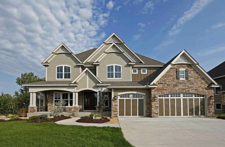 5-Bedroom 2-Story Craftsman Home with Two-Story Great Room (Floor Plan)