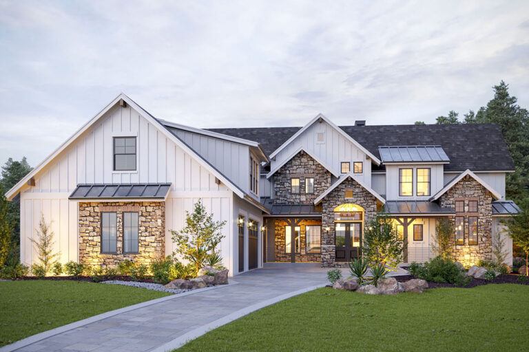 2-Story 6-Bedroom New American Home With Stunning Rear Views (Floor Plan)