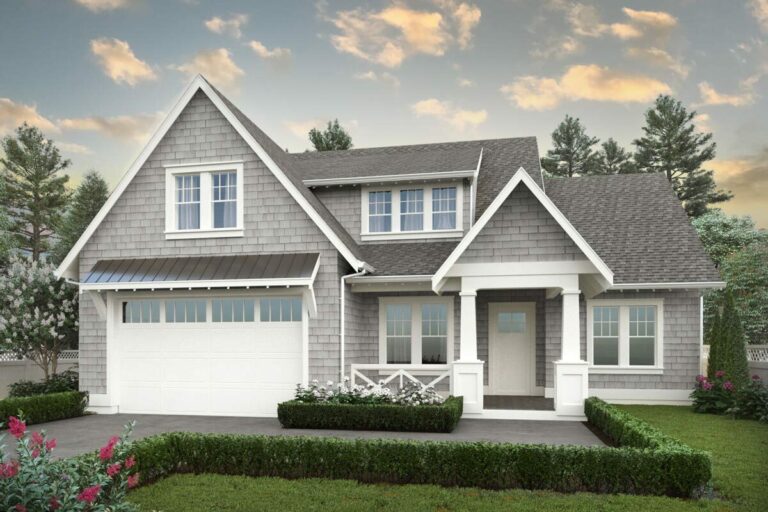 4-Bedroom 2-Story Craftsman Home With Two Laundry Rooms (Floor Plan)