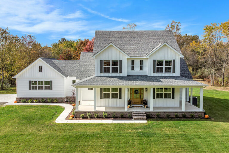 4-Bedroom 2-Story Country Farmhouse With Front Porch (Floor Plan)