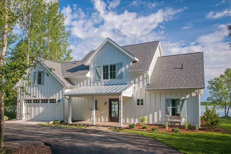 3-Bedroom 2-Story Farmhouse with Open Layout (Floor Plan)