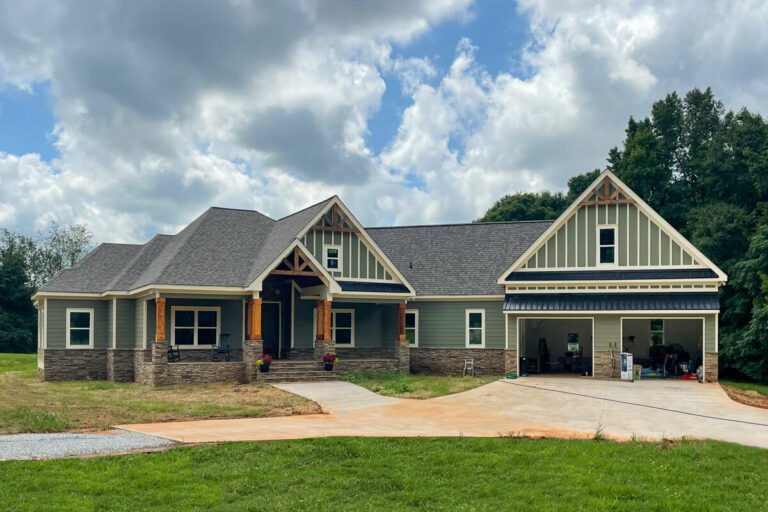 4-Bedroom Two-Story Craftsman-Style Home With Angled 2-Car Garage (Floor Plan)