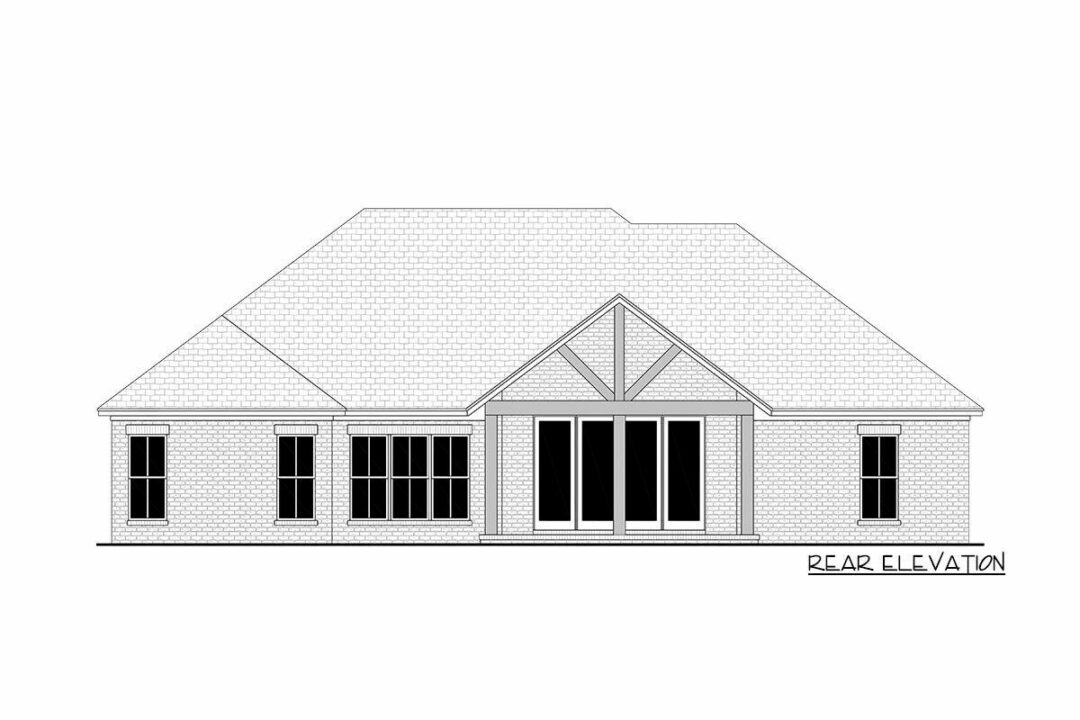 4Bedroom SingleStory CountryStyle Home With Open Layout (Floor Plan