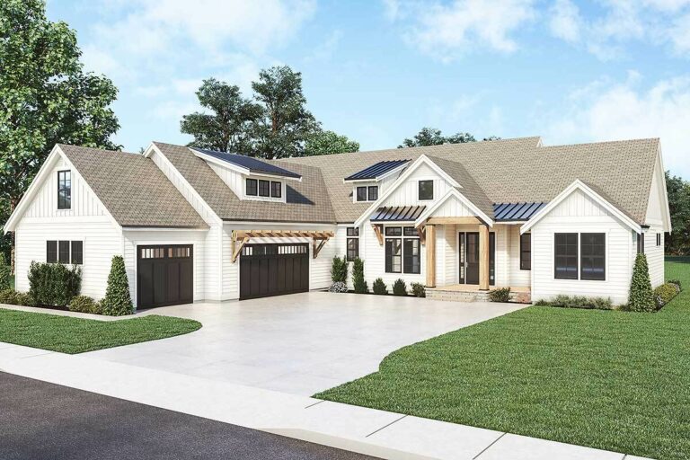 2-Story 4-Bedroom New American Home with Bonus above Garage (Floor Plan)