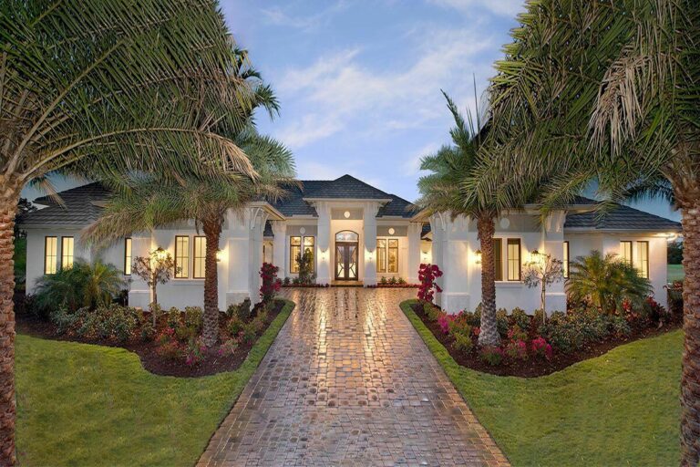 Single-Story 4-Bedroom Mediterranean House with Luxurious Amenities (Floor Plan)