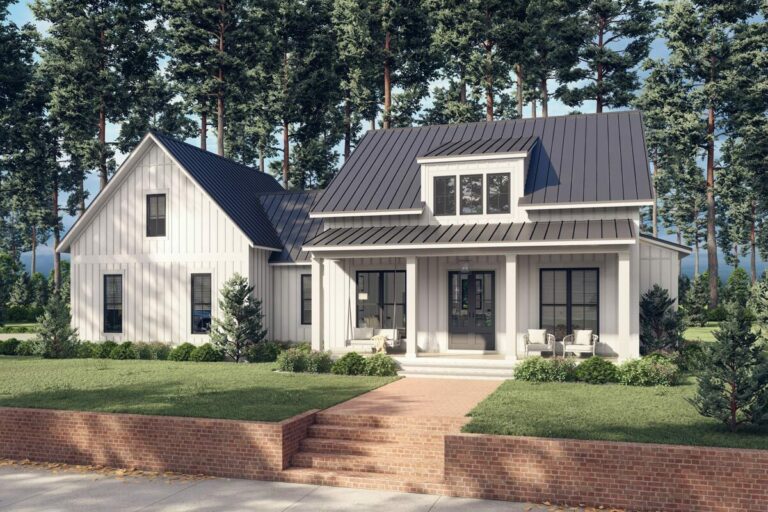 3-Bedroom 2-Story Modern Farmhouse with Bonus Over Garage (Floor Plan)