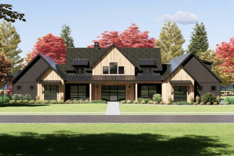Single-Story 4-Bedroom Modern Farmhouse with Bonus Room (Floor Plan)