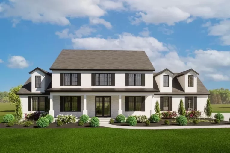 4-Bedroom 2-Story New American Country Farmhouse with Main-Level Primary Bedroom (Floor Plan)