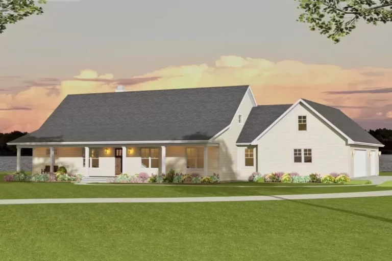Single-Story 4-Bedroom Farmhouse Ranch with Dual Bonus Rooms (Floor Plan)