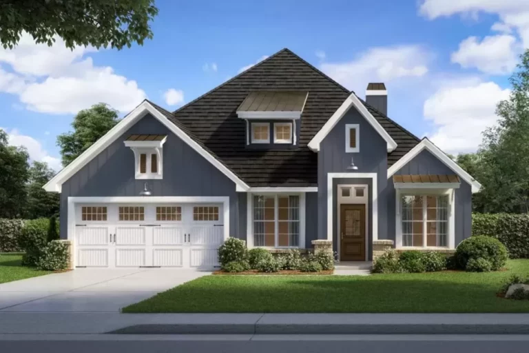 Exclusive 1-Story 3-Bedroom Home with Study and Garage Workshop (Floor Plan)