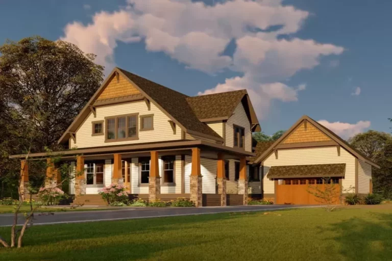 4-Bedroom 2-Story Exclusive Craftsman Farmhouse with Flexible Upstairs Loft (Floor Plan)