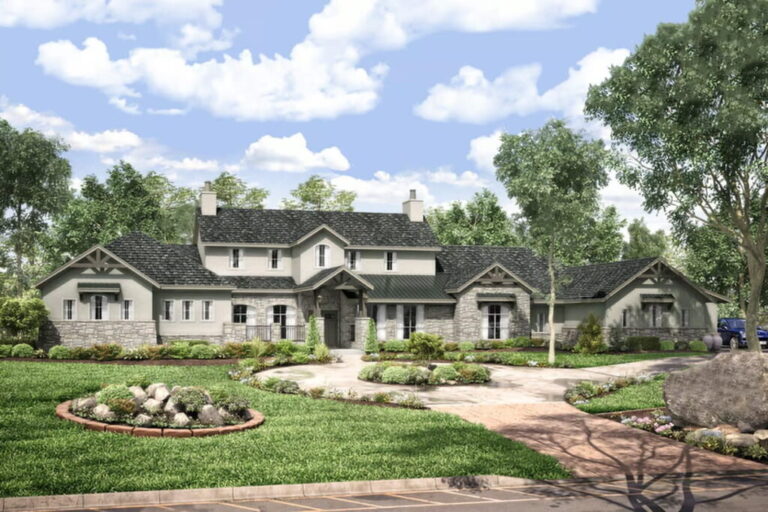 4-Bedroom One-Story Hill Country Home with Game and Media Rooms (Floor Plan)