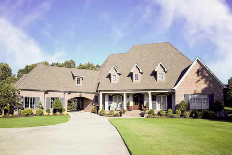 Dual-Story 6-Bedroom French Country Home with Theater and Bonus Room (Floor Plan)