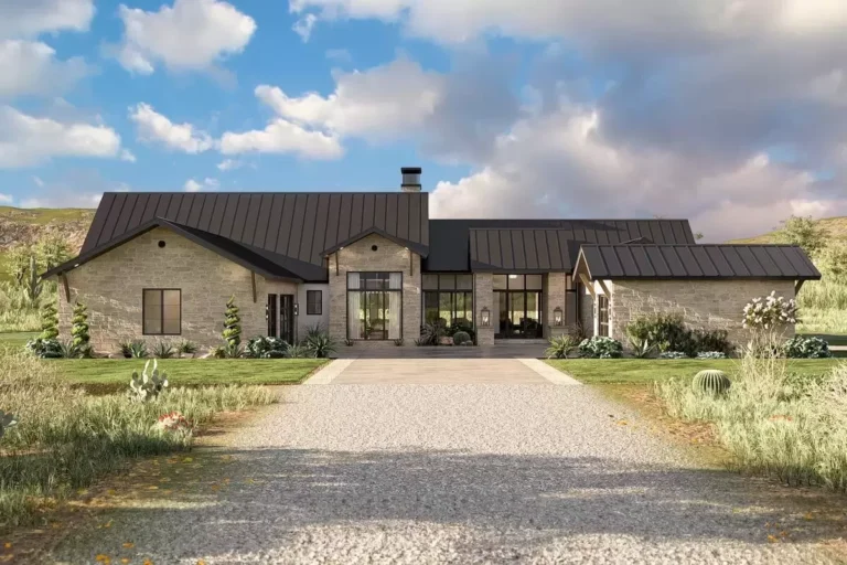 3-Bedroom 1-Story Texas Hill Country House with Large Outdoor Living Spaces (Floor Plan)