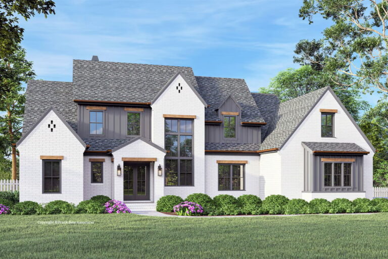5-Bedroom Dual-Story Transitional House with Unfinished Bonus Room (Floor Plan)