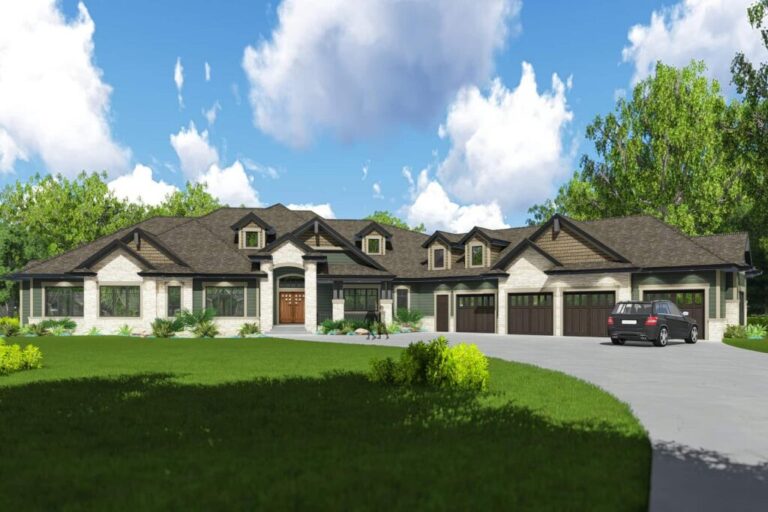 2-Story 7-Bedroom Luxury European Home with Entertainer’s Basement (Floor Plan)