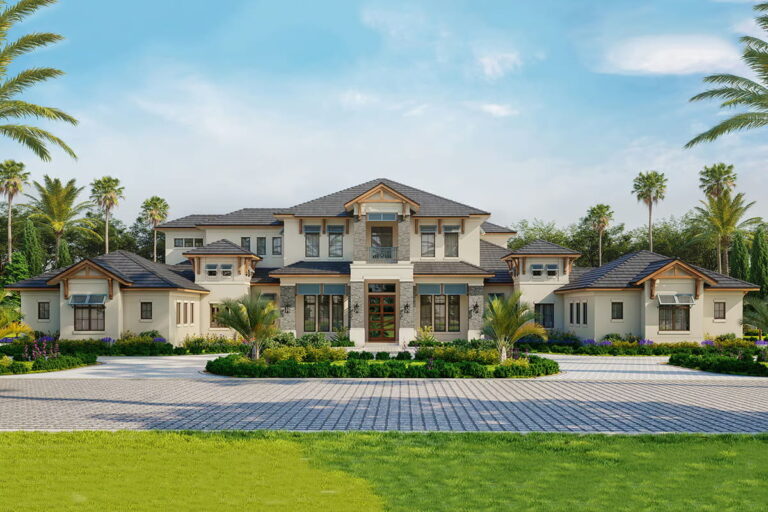 5-Bedroom 2-Story Luxurious House with Expansive Outdoor Space (Floor Plan)