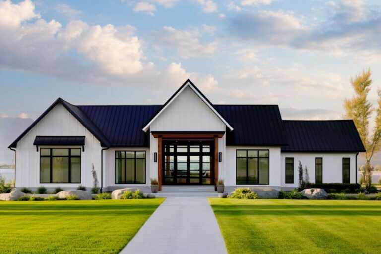 4-Bedroom Single-Story Modern Ranch House with Flex Room (Floor Plan)