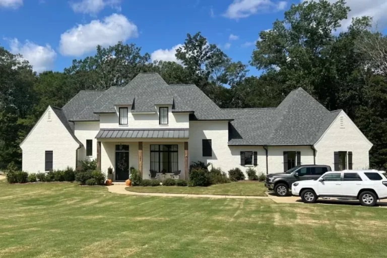 4-Bedroom Dual-Story French Country House with Safe Room (Floor Plan)