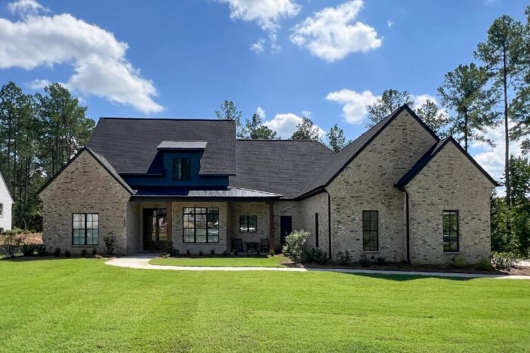 4-Bedroom 1-Story Modern Acadian House with Bonus Room (Floor Plan)