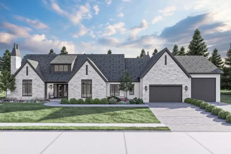 3-Bedroom 1-Story Transitional Home with RV Garage (Floor Plan)