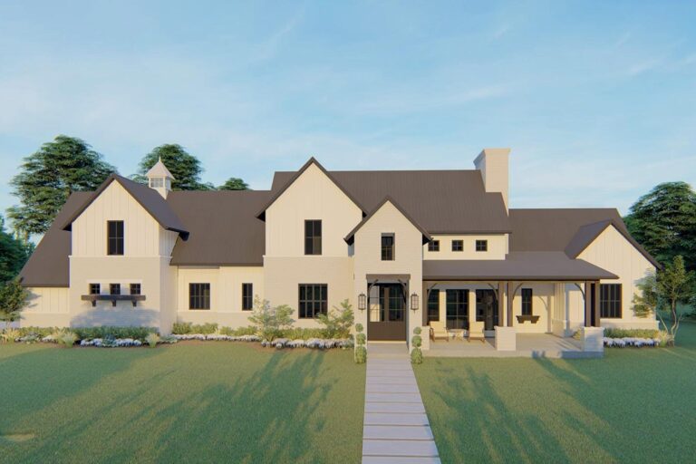 4-Bedroom 2-Story Modern Farmhouse With Expansive Outdoor Living and Optional Bonus Space (Floor Plan)