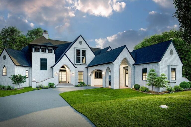 4-Bedroom 2-Story Transitional French Country Home with Bonus Room (Floor Plan)