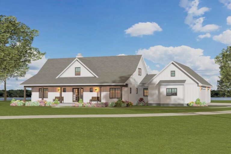 6-Bedroom 2-Story Country Style Farmhouse with Work From Home Possibilities (Floor Plan)