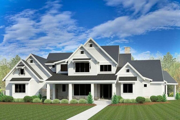 6-Bedroom 2-Story House with 3 Levels Of Living (Floor Plan)