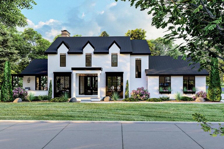 5-Bedroom Two-Story Southern-Style House with Modern Flair (Floor Plan)