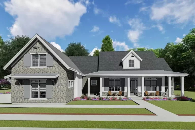 3-Bedroom 2-Story Modern Flexible Farmhouse with Bonus Spaces (Floor Plan)
