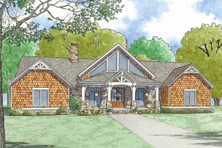 3-Bedroom 2-Story Modern Farmhouse With Expansive Outdoor Living (Floor Plan)