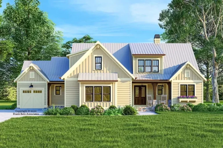 4-Bedroom 2-Story Modern Farmhouse with Expansive Upper-Level Bonus Space (Floor Plan)