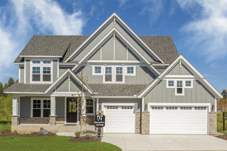 5-Bedroom Two-Story Storybook Craftsman Style House with Optional Finished Lower Level (Floor Plan)