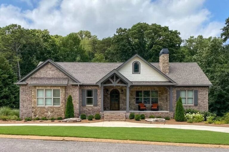 4-Bedroom Dual-Story Country Craftsman Home with Option to Finish Basement (Floor Plan)
