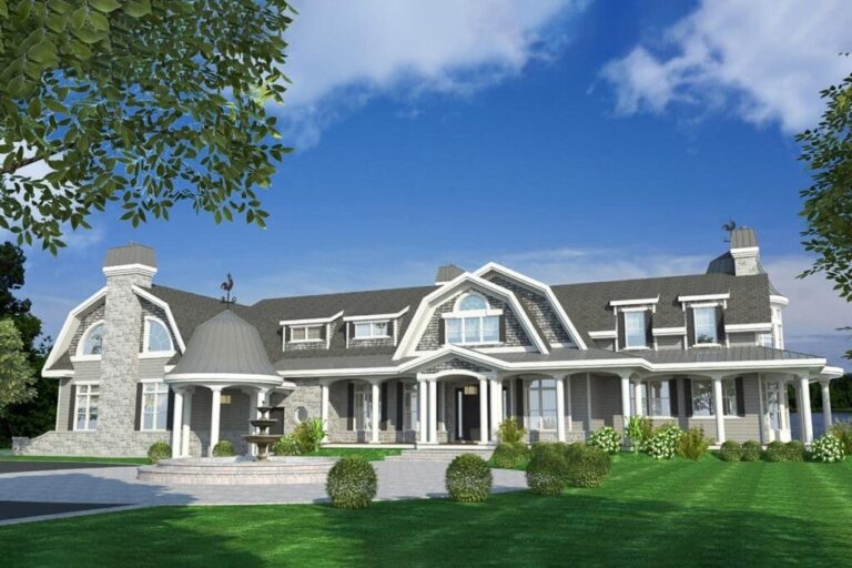 4-Bedroom 2-Story Shingle Home with Circular Breakfast Nook (Floor Plan)