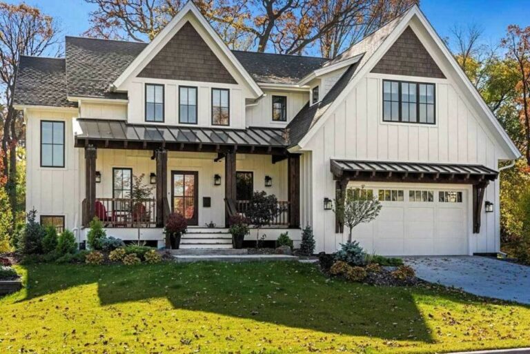 Two-Story 4-Bedroom Modern Farmhouse With Optional Finished Lower Level (Floor Plan)
