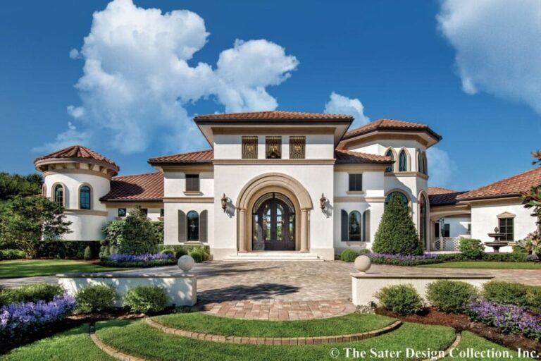4-Bedroom 1-Story Tuscan Home with Deluxe Master Suite (Floor Plan)