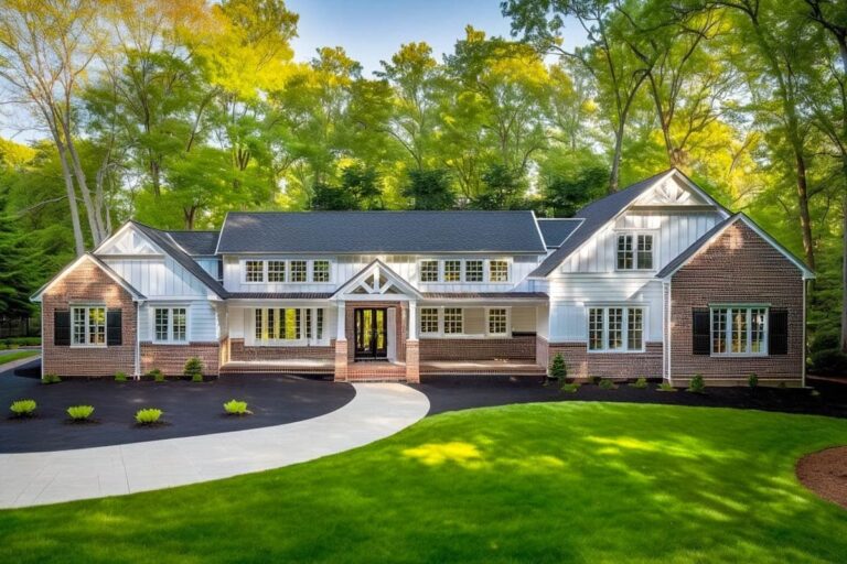 4-Bedroom 2-Story Modern Farmhouse With Side-Entry 3-Car Garage (Floor Plan)