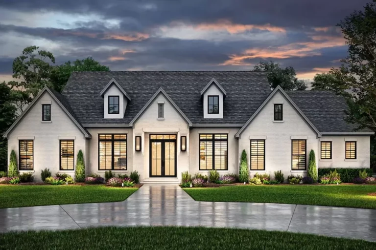 3-Bedroom 1-Story Transitional House with Optional Bonus Room (Floor Plan)