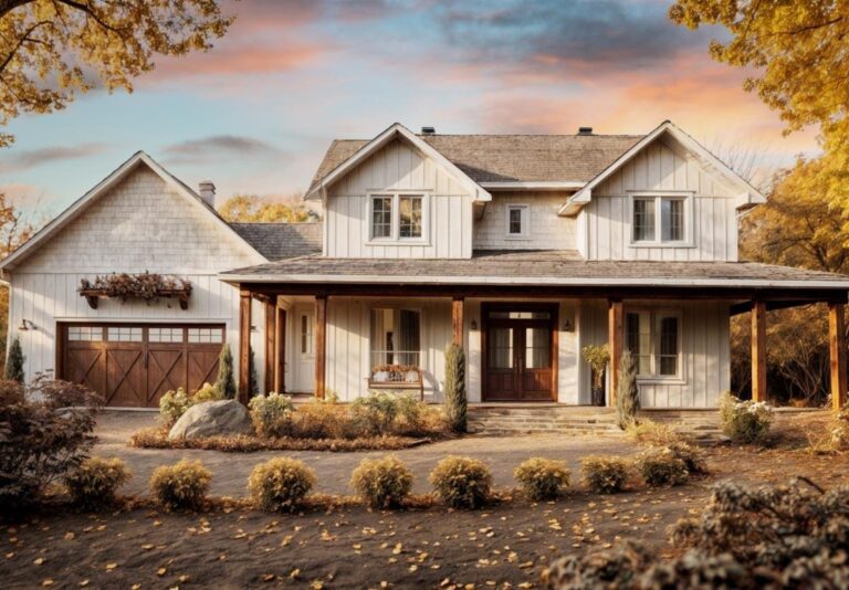 6 Bedroom 2-Story Modern Farmhouse with Optional Lower Level (Floor Plan)