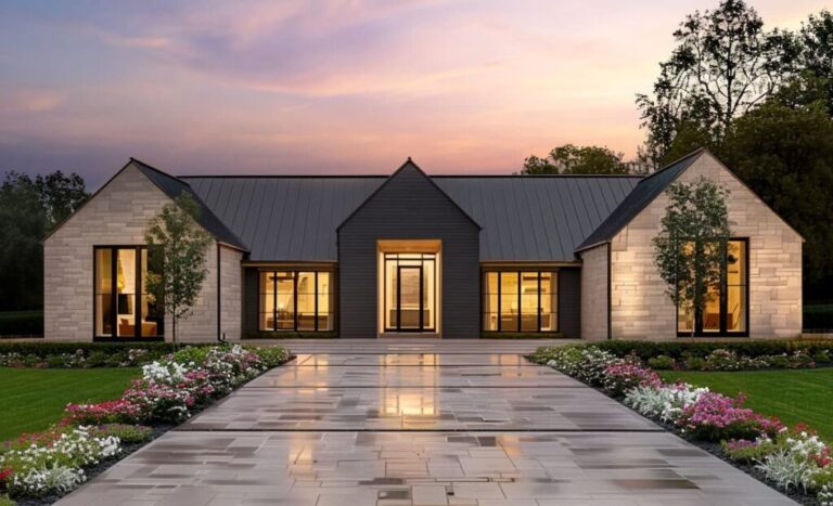 4-Bedroom One-Story Transitional Home with Formal Dining Room (Floor Plan)